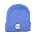 Blue Knit Beanie w/ White Talon Circle Logo